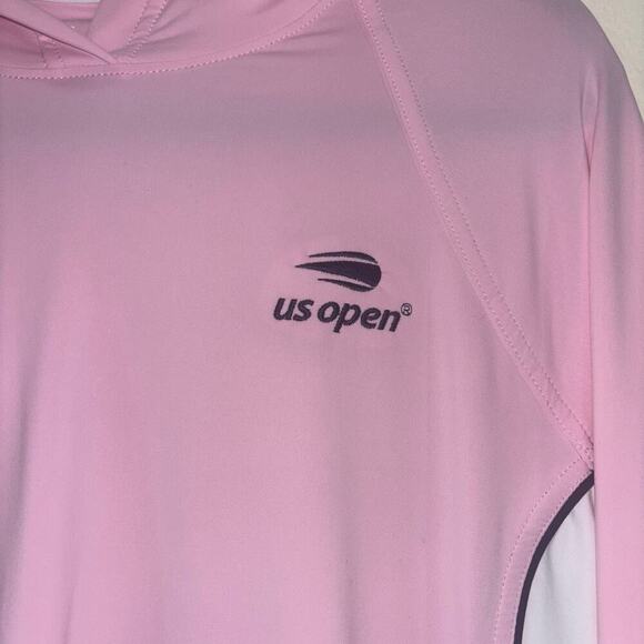 Peter Millar US Open Performance Pullover Hoodie –Pink, White & Navy –Size Large - Picture 10 of 15